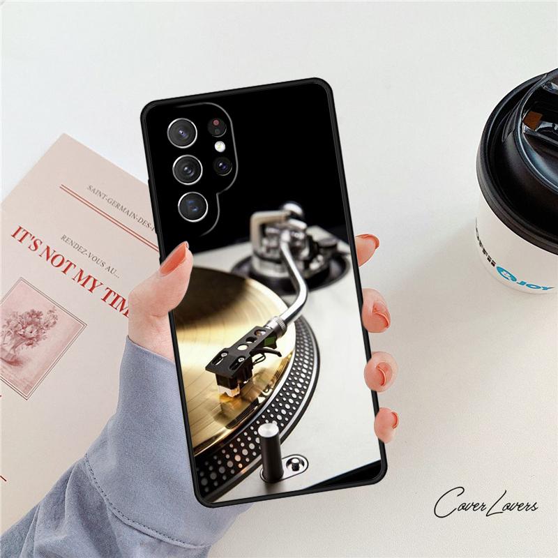 Виниловая DJ-пластинка Арт чехол для телефона Для Samsung Galaxy S24 S25 S23 S22 Ultra Note 10 20 Plus S20 S21 FE Чехол