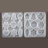 Christmas Series Bell Snowflake Elk Pendant Keychain Silicone Mold Uv Epoxy Resin Moulds Making DIY Pendants Accessories Molds