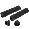 ZTTO Bicycle AntiSlip Grips Mountain Bike Handlebar Double Locking Grips with End Plug(Black )