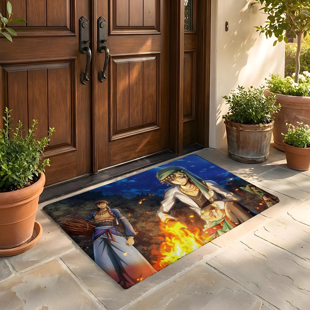 Floor Mat Soft Flannel Rug Non Slip Absorbent Mat for Bathroom Bedroom Home Decor C Code Geass