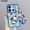 KEYSION Shockproof Case for TECNO Spark Go 2023 with Lanyard Silicone Cute 3D Cartoon Doll Phone Cover for TECNO Pop 7 Pro