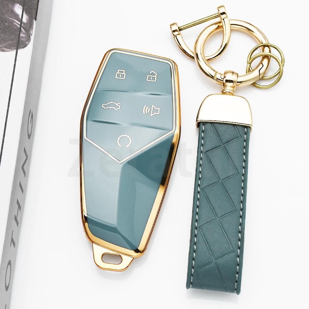 ТПУ с золотым краем для Mg One ТПУ Чехол-обложка для автомобильного ключа Keyless Держатель для Roewe Оболочка Брелок-аксессуары
