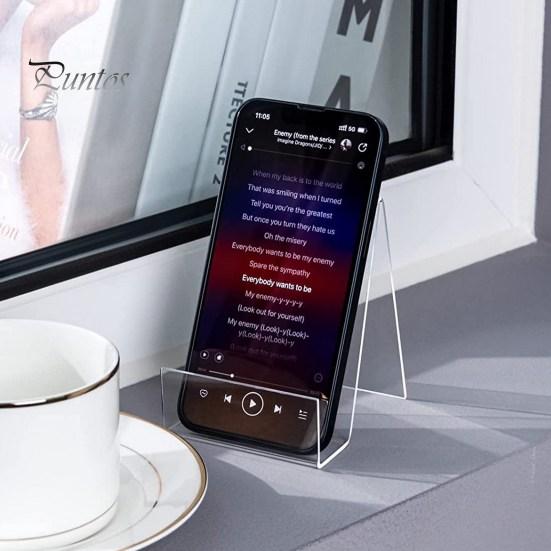 Акриловая подставка для книг, 6 шт., прозрачный мольберт, треугольная опора, многофункциональный прозрачный держатель для дисплея