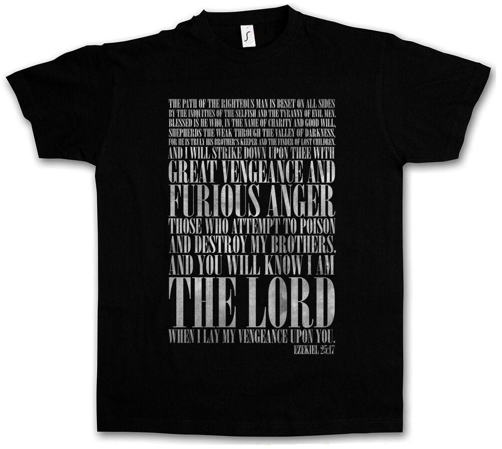 Иезекииль 25 17 Криминальное чтиво Винсент Вега фильм Тарантино гангстерская рубашка футболка унисекс