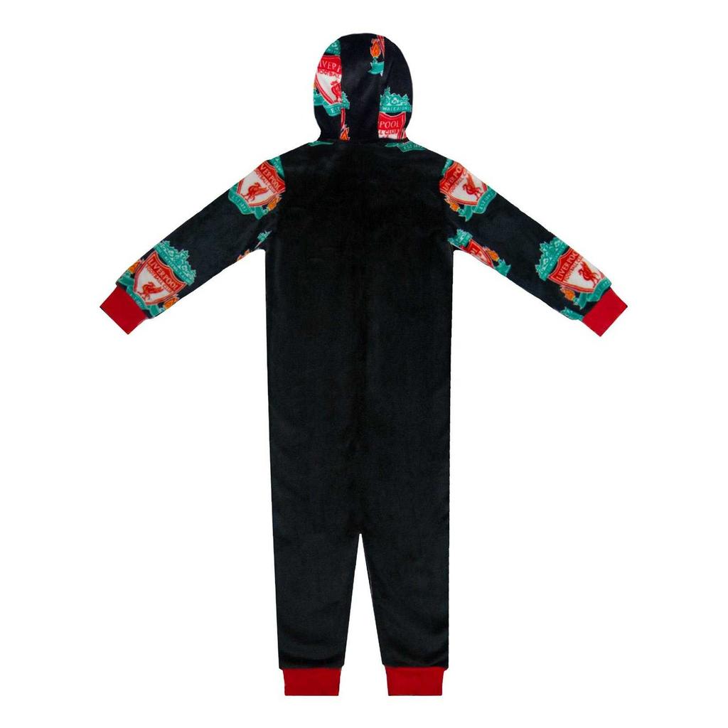 Liverpool FC Childrens/Kids Crest Fleece All-In-One Nightwear