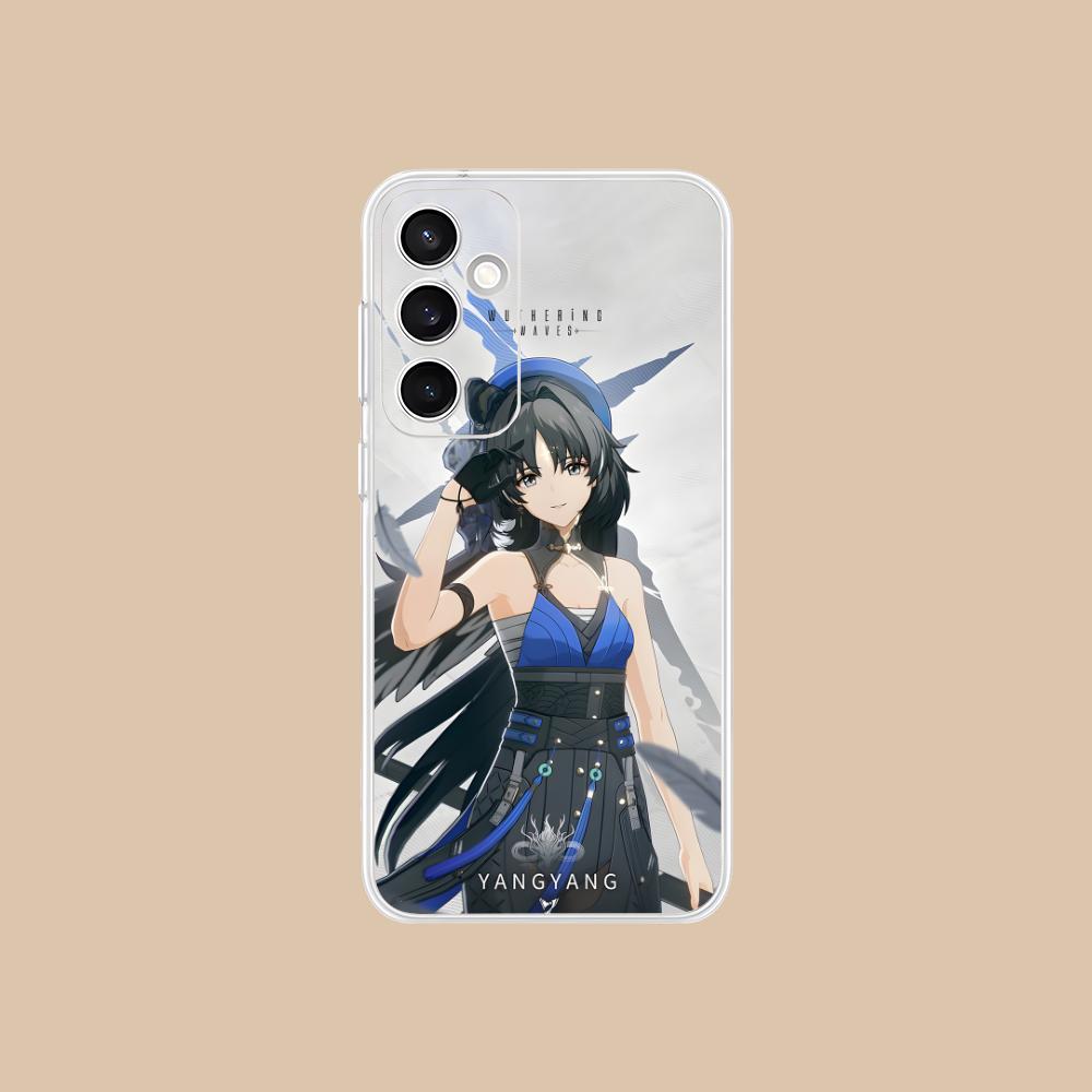 Wuthering Waves Yangyang Phone Case for Samsung Galaxy S25 S24 S23 S22 S21Plus FE Ultra Clear Colorful Cover Smartphone Pretty