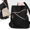 Nylon Color Block Backpack Women's Outdoor Travel Bag Lightweight Student Large Capacity Schoolbag