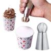 3pcs Dessert Decorators Stainless Steel Butter Cream Flower Cake Decorating Cake Icing Nozzles