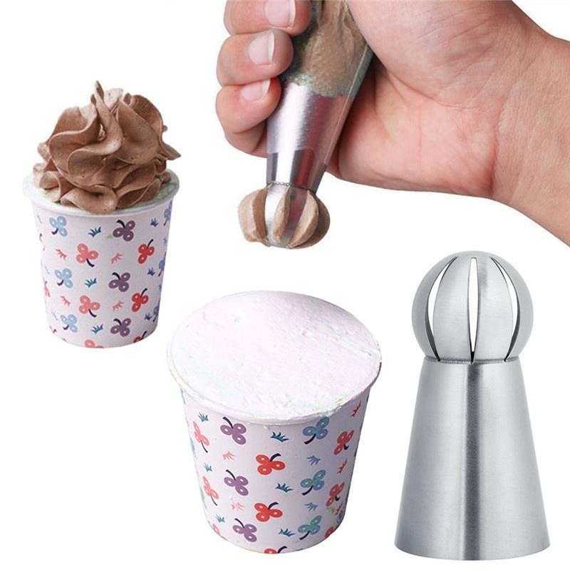 3pcs Dessert Decorators Stainless Steel Butter Cream Flower Cake Decorating Cake Icing Nozzles