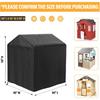 tonhui Outdoor Playhouse Cover, Waterproof Cover for Garden Cottage, 50" L x 45" W x 55" H, Backyard Wooden Playhouse Cover Rain and Sun Resistant
