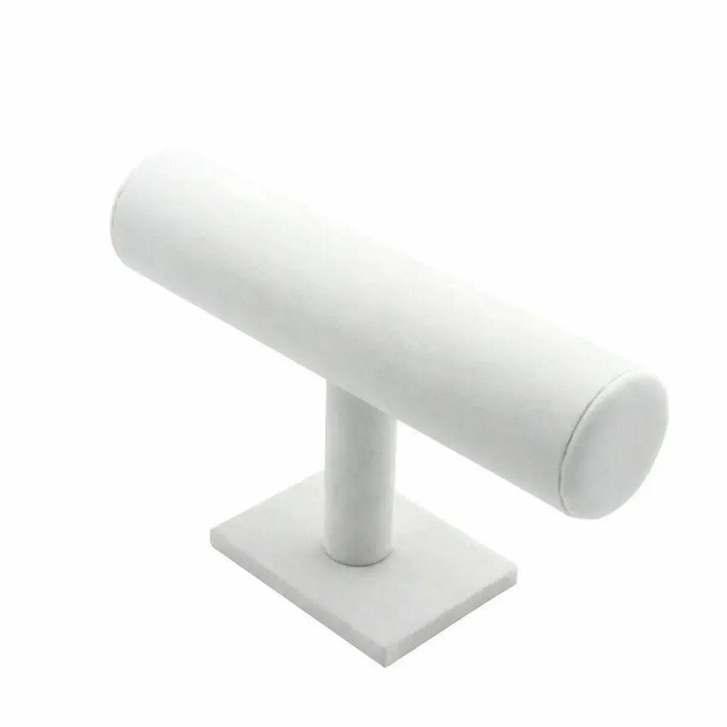 Бархатный дисплей для хранения браслетов и ювелирных изделий, органайзер для часов с Т-образной перекладиной, жесткая подставка, дисплей для браслетов и ювелирных изделий