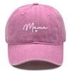 Кепки Snapback с принтом "Мама" 100% стираный хлопок Неэластичная регулируемая пряжка Регулируемые бейсболки Идеально для повседневной носки