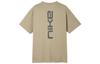 Nike T Shirts Men's Khaki Crew Neck Moderate Straight Fit