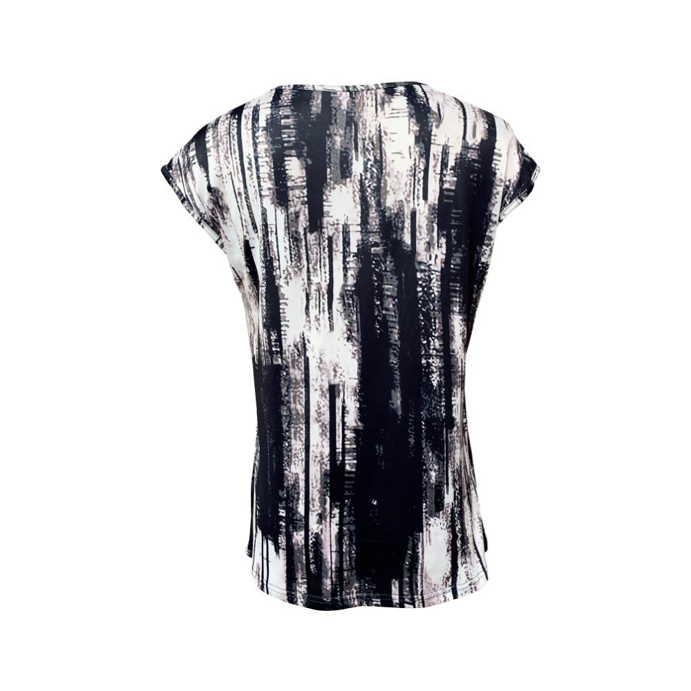 Женская летняя рабочая блузка с V-образным вырезом и коротким рукавом, рубашка с лацканами, топ-туника