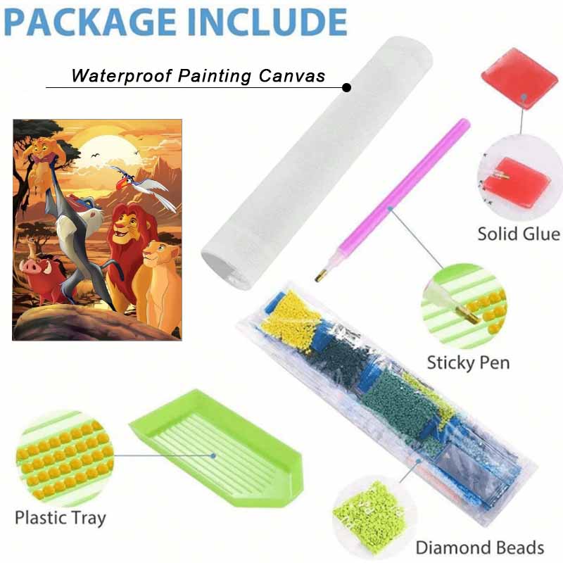 Disney Набор для алмазной мозаики «Король Лев» Классический Домашний Декор Поделка, Идеальная Ручная Работа DIY Идея для Подарка