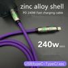 240W 4 In 1 Functional Super Fast Charge USB Type C Liquid Silicone  Aluminum Alloy Data Cable For iPhone Huawei Samsung Xiaomi