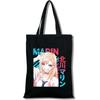 Fashion Anime My Dress-Up Darling Marin Kitagawa Men Women Reusable Shopping Bag Cartoon Print Eco-Friendly Canvas Tote Bag