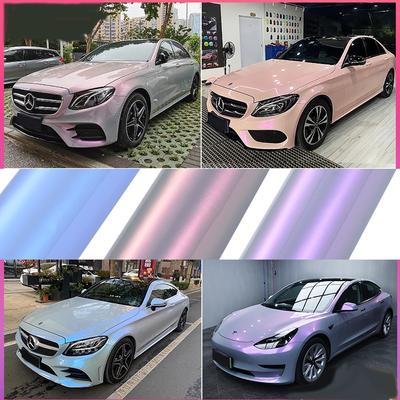 Двухцветная глянцевая виниловая пленка Candy Grey Chameleon для мотоцикла, автомобиля, наклейки для салона, самоклеящиеся наклейки