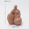 1 шт., Статуэтка круглолицей женщины из песчаника, ручная работа, песчаник, абстрактное искусство, для дома, гостиной, офиса, шкафа, столешницы, прихожей, декабрь