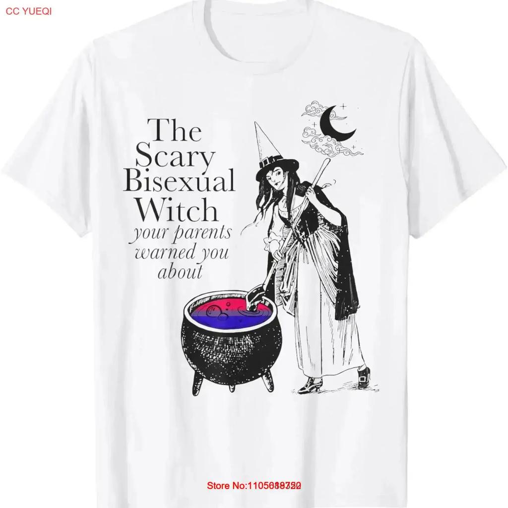 The Scary Bisexual Witch Your Parents Warned You Funny Lgbtq T Shirt Vintage Designer Clothes Fashion Vintage