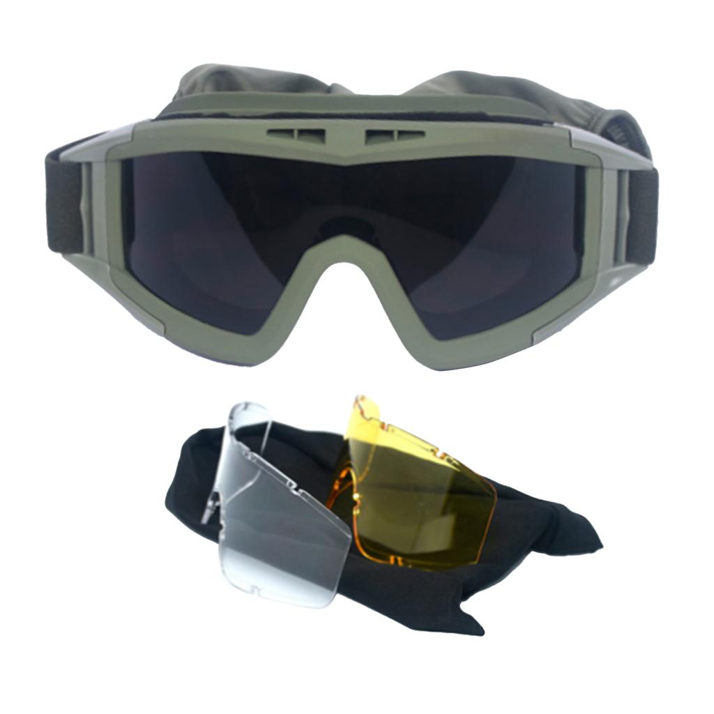 Desert Locust Military Tactical Outdoor Protective Goggles With Durable Hinges For Adults