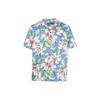 Polo SS23 Цветочный принт Однобортная рубашка с коротким рукавом Мужские рубашки Синий 710864175-002