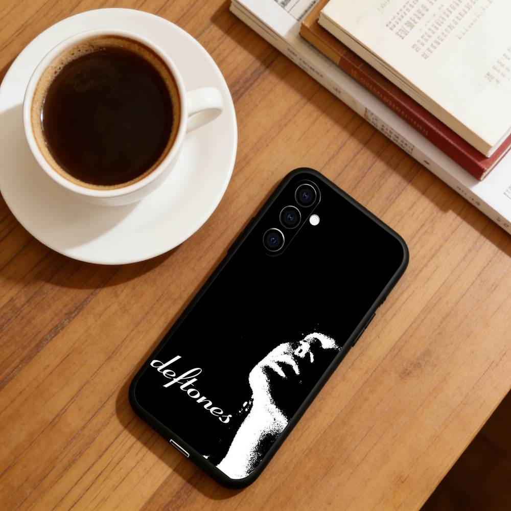 Чехол для телефона Deftones (группа) Черный силикон Мягкий Для Samsung Galaxy A73, A72, A71, A70, A53, A52, A51