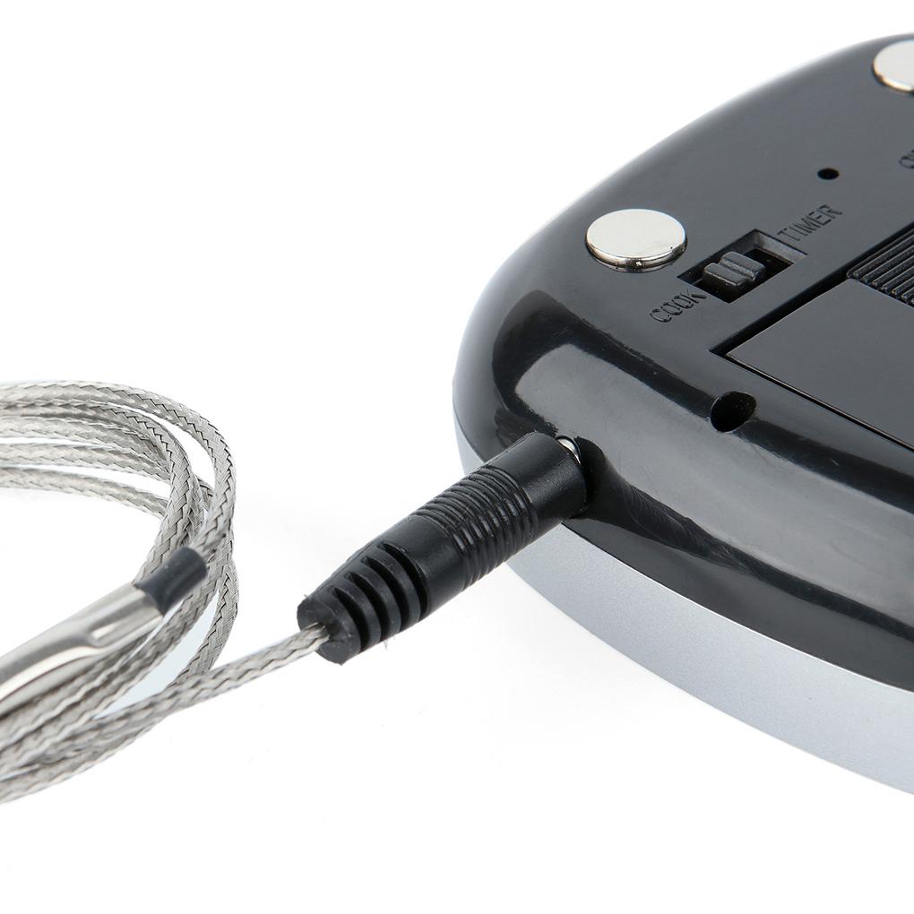 2 Probes Digital Kitchen Meat Thermometer Stainless Steel Waterproof Meat Temperature Probe Oven Cooking BBQ Temperature Meter