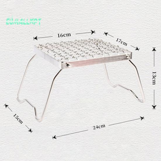 Подставка для газовой плиты, высокая стабильность, термостойкость, защита от ржавчины, портативная складная решетка для пикника, барбекю, принадлежности для кемпинга
