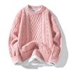 Autumn/Winter Men's Plus Velvet Knit Sweater - Casual Couple Style Pullover