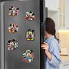 6Pcs Mickey Series Diamond Art Fridge Magnet Diamond Painting Refrigerator Magnet DIY Fridge Stickers for Fridge Whiteboards