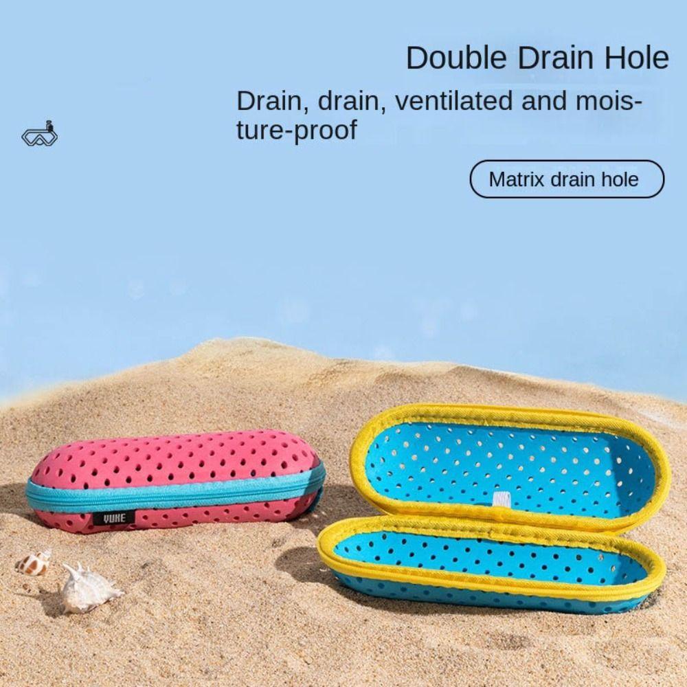 Hollow Eyeglasses Holder EVA Glasses Storage Box Portable Swim Goggles Case  Swimmers