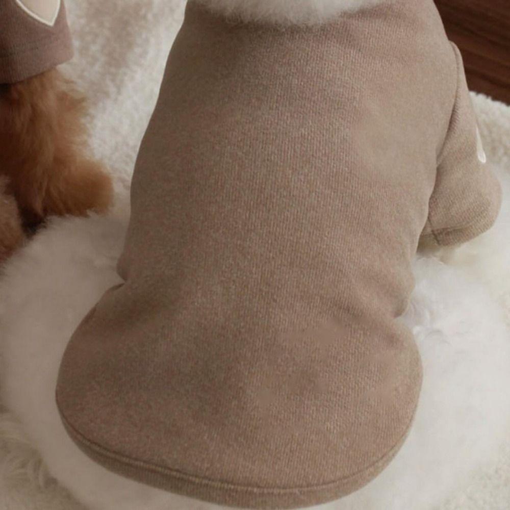 Теплая базовая футболка для собак с узором «Любовь», зимняя одежда для щенков, одежда для собак на двух лапах, для собак, щенков, кошек