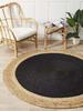 Natural Jute Round Rug Handmade Rug for Any Space Look Rustik Decor For Any Space Area