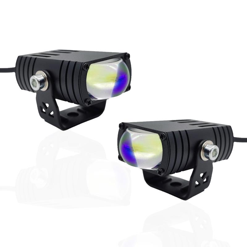 2 шт. мощных автомобильных решеток дневного света янтарного/белого цвета DRL светодиодные автомобильные передние центральные решетчатые фары с вентилятором для внедорожников, багажников, противотуманных фар, универсальные