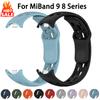 Silicone Strap for Xiaomi Mi Band 10 9 8 Sport Rubber Bracelet Watchband Pulseira Correa Xiaomi Smart Band 8 9 10 Accessories
