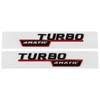 2 шт. ABS Наклейка-эмблема на крыло автомобиля TURBO BITURBO 4MATIC Plus Для Mercedes Benz A45 ClA45 AMG GLE53 Стайлинг TP9