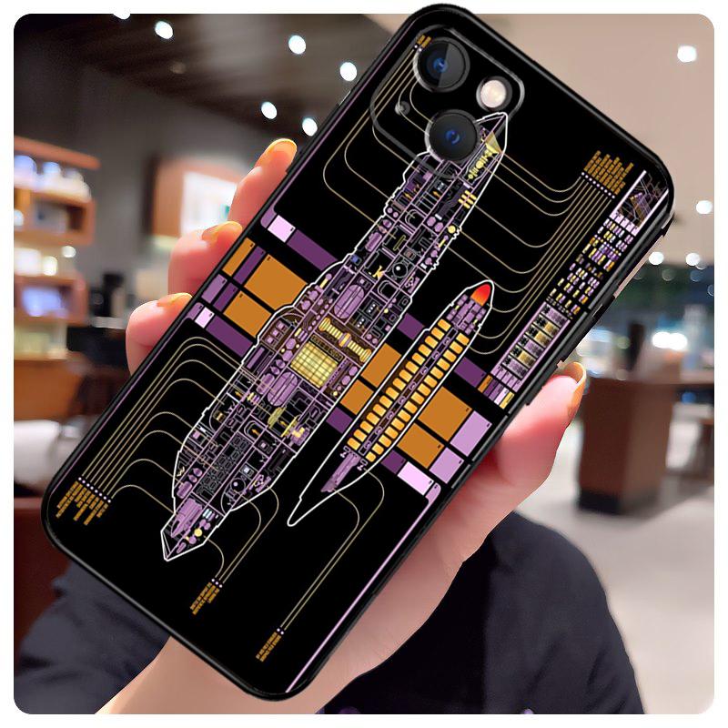 Stars And Treks Case For iPhone 11 12 13 14 15 Pro Max Plus 13 Mini X XS Max XR 7 8 Plus SE 2022 Cover Coque