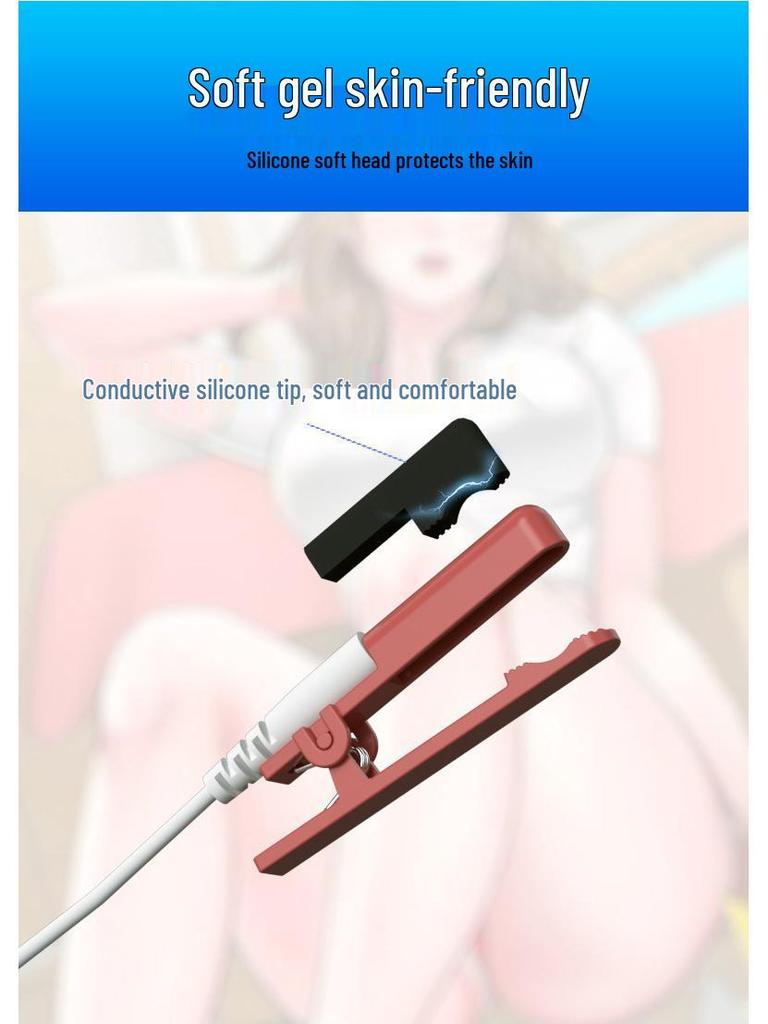 Электрические зажимы для сосков для унисекс интимной стимуляции и женского оргазма