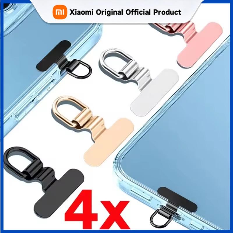 Xiaomi Мини-шнурок для мобильного телефона из нержавеющей стали, язычок-держатель, зажим с бесшумным отверстием, уплотнитель для порта зарядки, противоугонная металлическая карточка-язычок для шнурка мобильного телефона