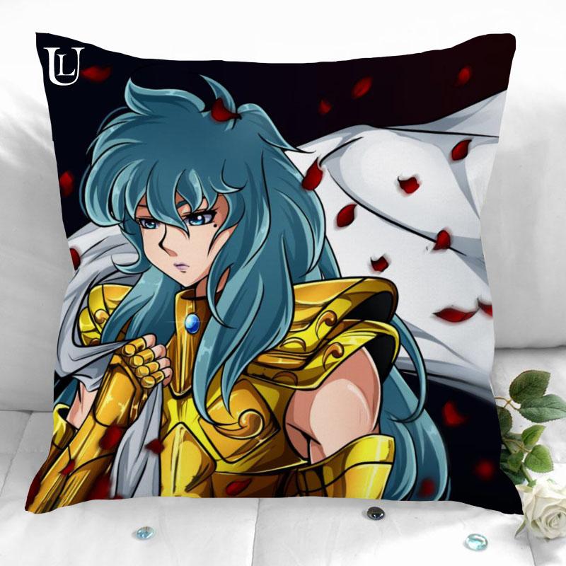 Новые наволочки Saint Seiya на заказ, квадратные наволочки с принтом, декоративные наволочки для дома на молнии 35x35 см, 40x40 см(Одна сторона)