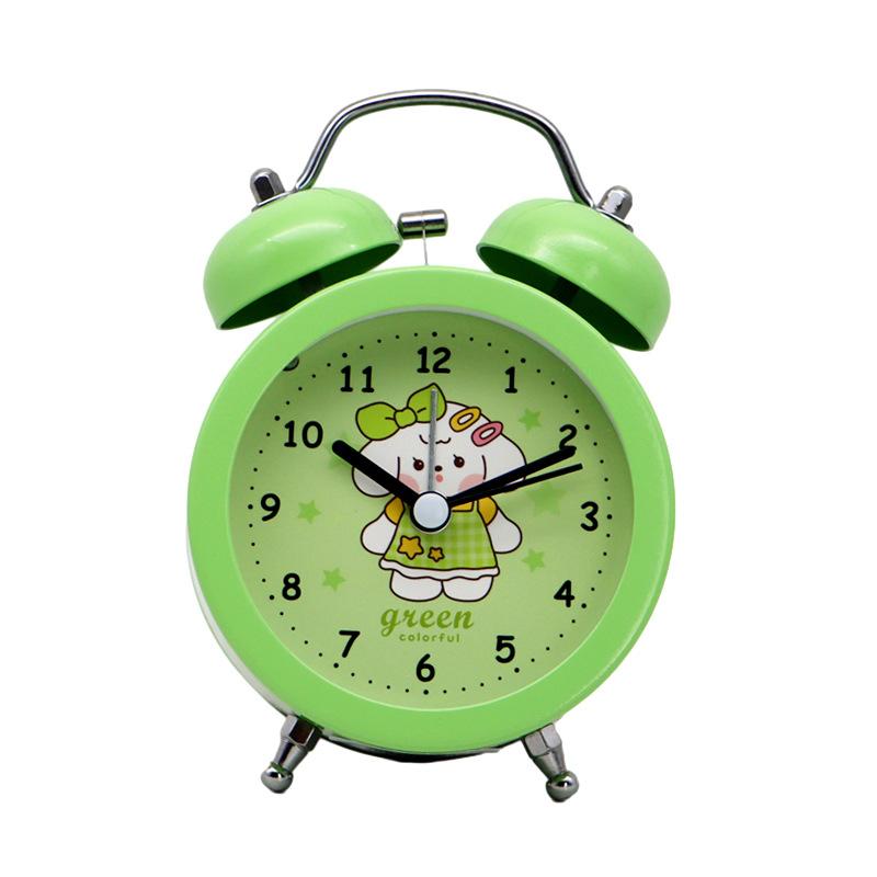 Милый мультяшный будильник с кроликом для детей и девочек, артефакт для пробуждения в студенческом общежитии, простой маленький будильник с громким звуком для пробуждения