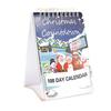 Бумажный рождественский календарь обратного отсчета на 100 дней, портативный рождественский тематический очаровательный планировщик для спальни, офиса, стола, детские подарки