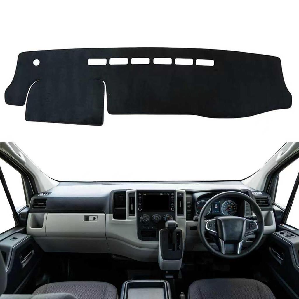 COBATTC Dashboard Dashboard Cover for Toyota Hiace 200 Design for Standard Body Models and Provides Sun Reduces and Prevents Interior Protective Mat