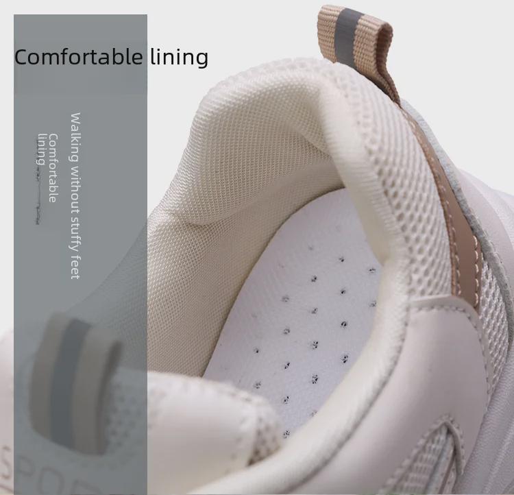 Повседневные кроссовки на толстой подошве с сетчатым верхом и шнуровкой, весна/лето 2025 г. – сверхлегкие кроссовки с мягкой подошвой для женщин.