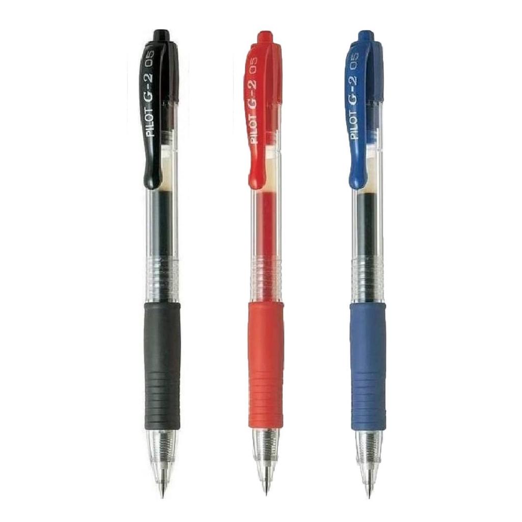 PILOT G2 Гелевая выдвижная ручка с шариком-роллером 0.5мм. 12 штук