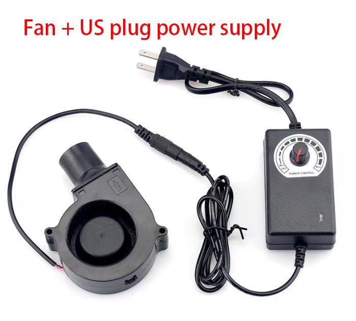 12 В 7 см 7530 DC Power Variable Speed Controller Air Blower Cooler Fan 75 мм Для Кемпинга Кулинария/Барбекю/Дрова/Отходы