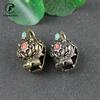Copper Brave Troops Head Bell Small Ornaments Desk Feng Shui Decorations Retro Brass Keychain Pendants Home Decor Living Room