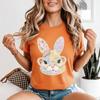 Floral Bunny Patchwork Unisexs Tshirt