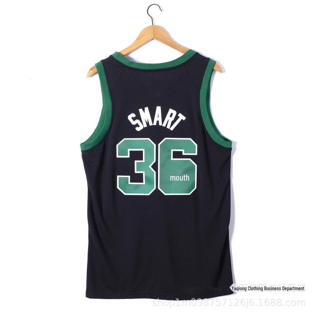 Селтикс Нет. 36 Маркус Смарт вышитая баскетбольная майка